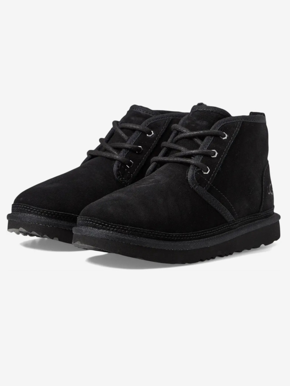 Ugg Neumel II Kids Ankle Lace Up Chukka Boot Black Size 6 girls Size 8 woman’s